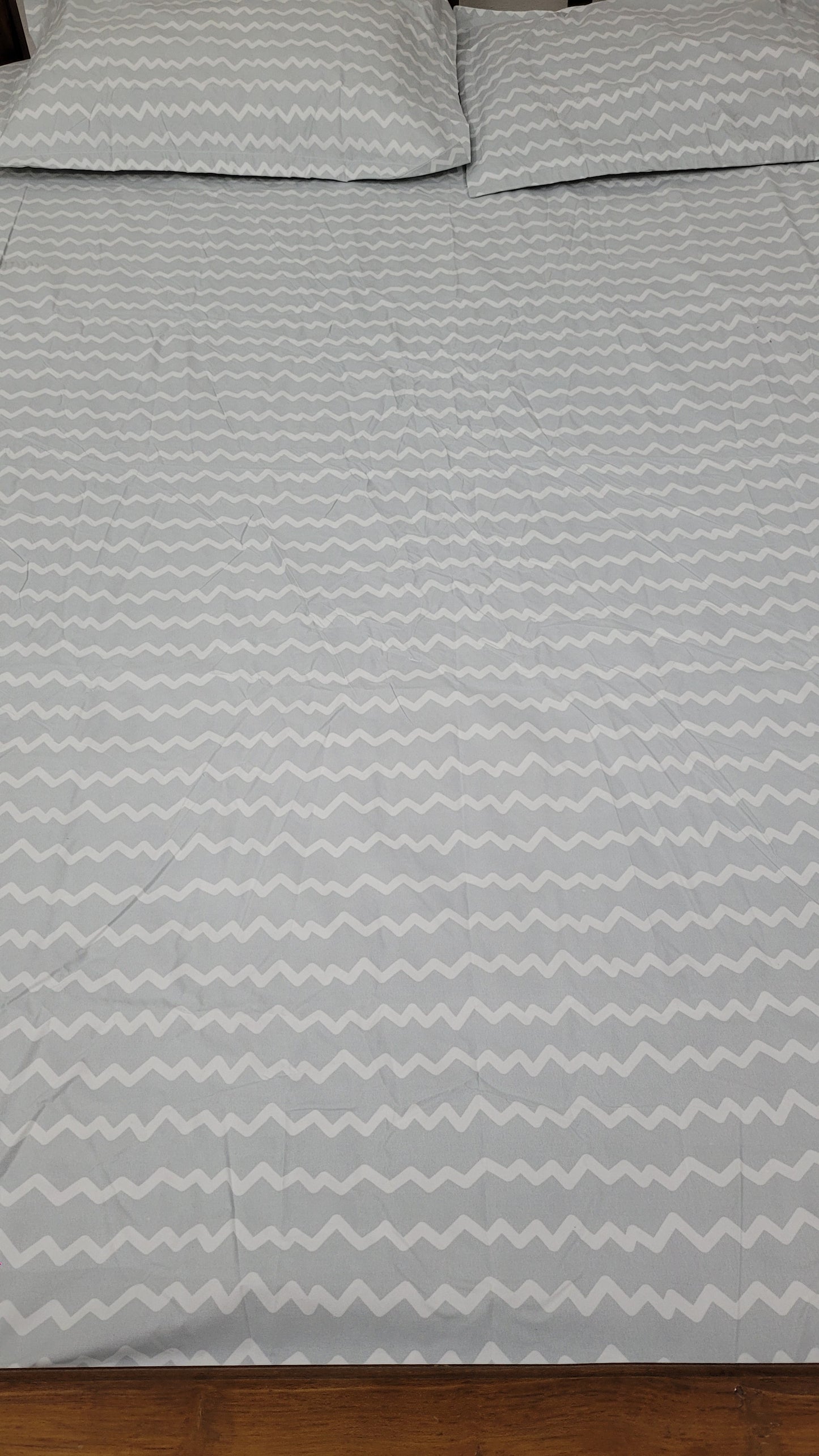 Silver Ripple | Cotton Mix | Queen Size