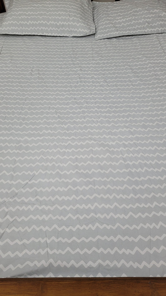 Silver Ripple | Cotton Mix | Queen Size