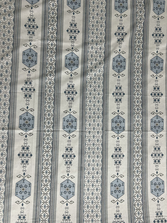 Blue Mosaic | 100% Cotton | King Size Bedsheet