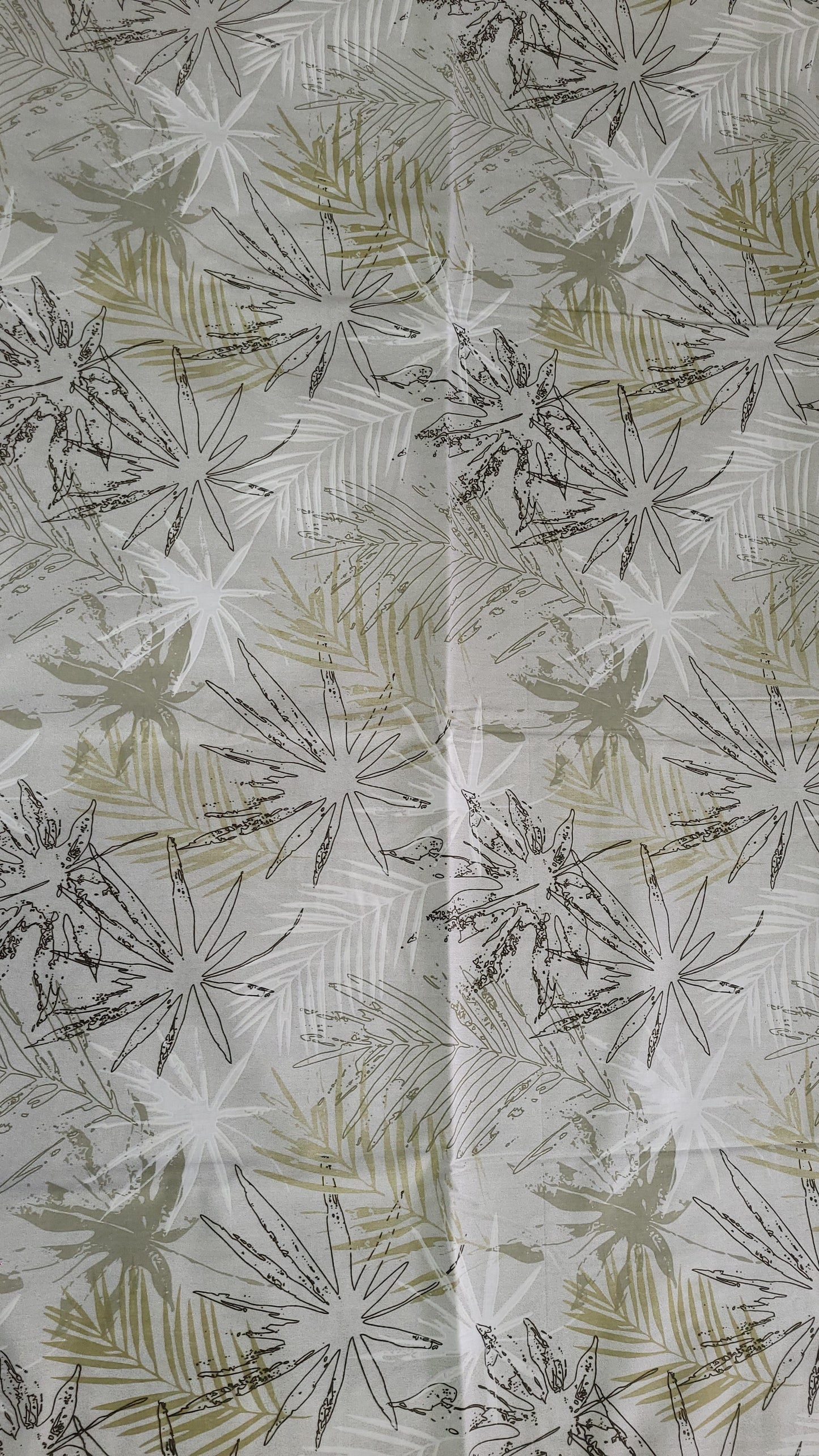 Palm Sketch | 100% Cotton | King Size Bedsheet