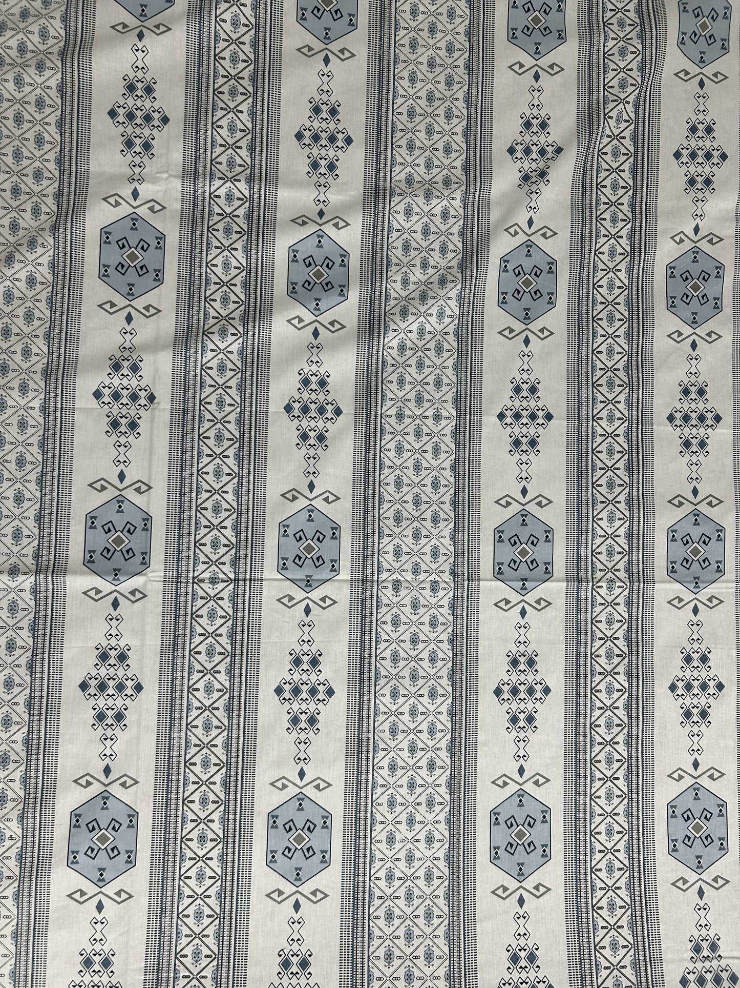 Blue Mosaic | 100% Cotton | King Size Bedsheet