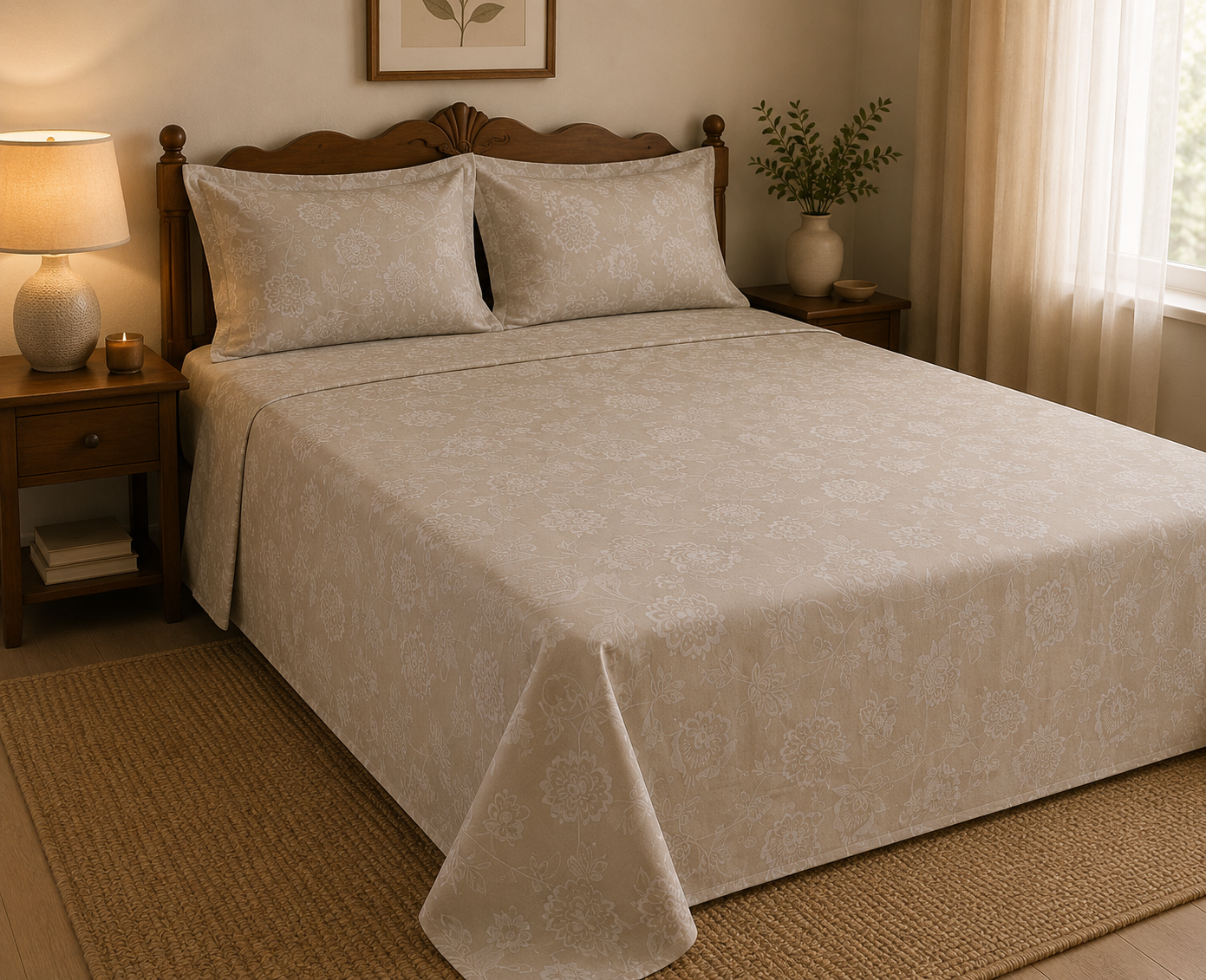 Lace Vine | Jacquard Cotton | King Size