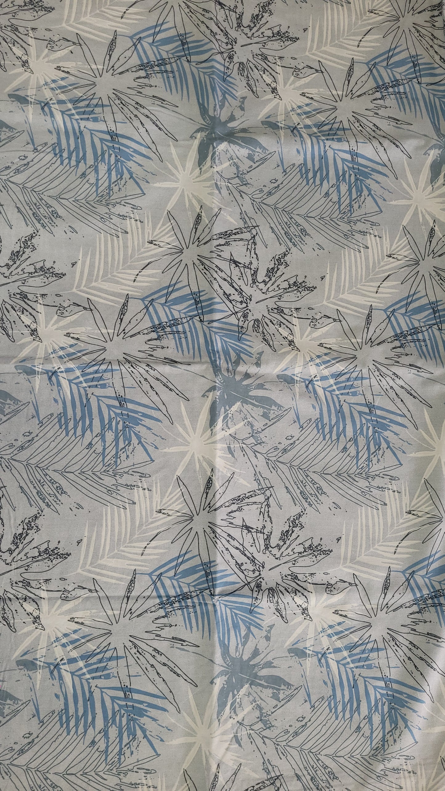 Palm Sketch | 100% Cotton | King Size Bedsheet