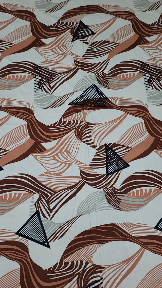 Terra Flow | Cotton Mix | Queen Size Bedsheet