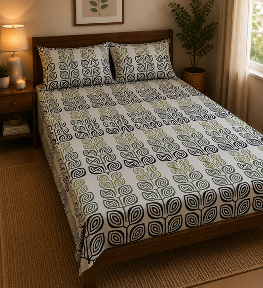 Verdant Grove | Cotton Mix | Queen Size
